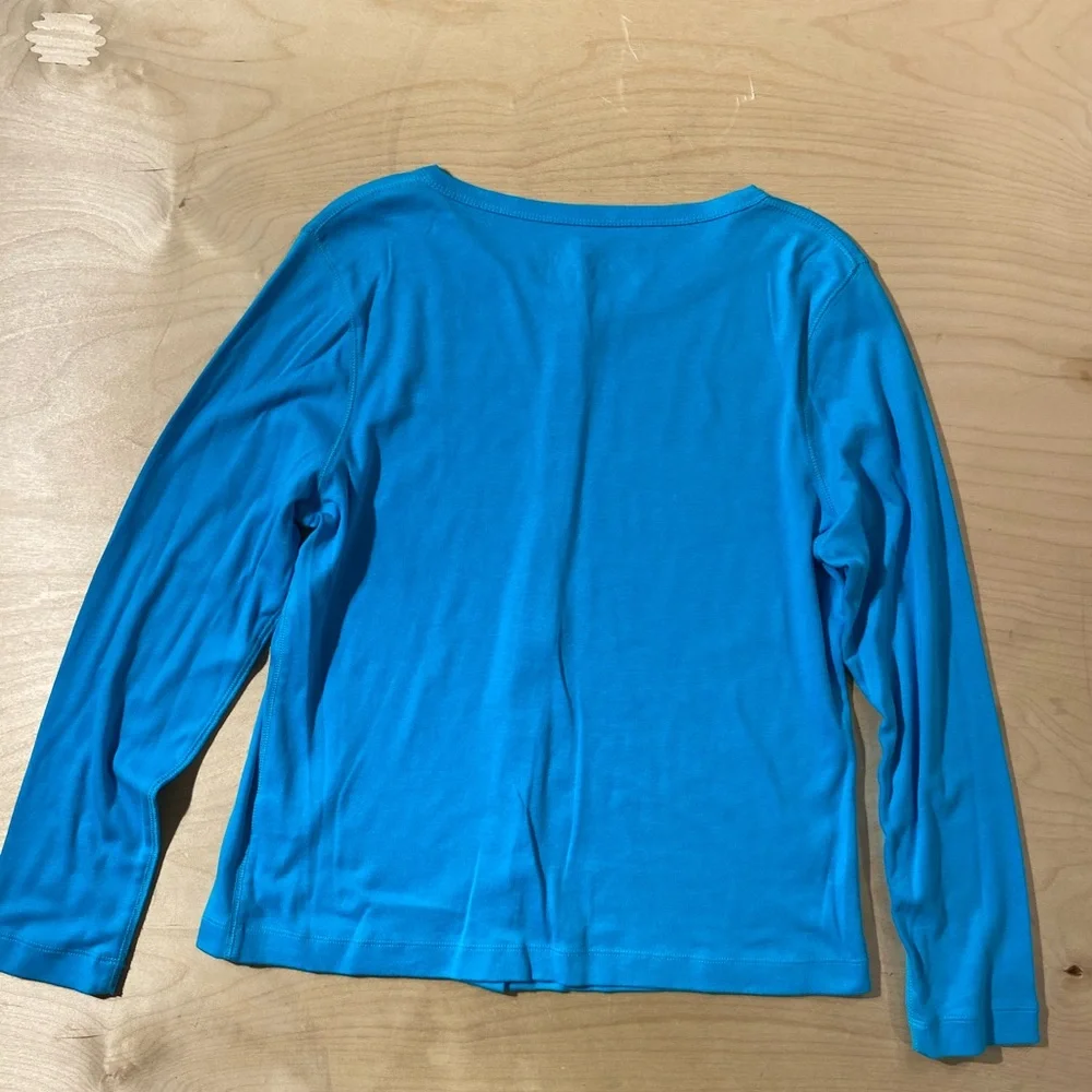 2 A Tee Blue Button-Up Cardigan PL (QK) - Picture 5 of 6